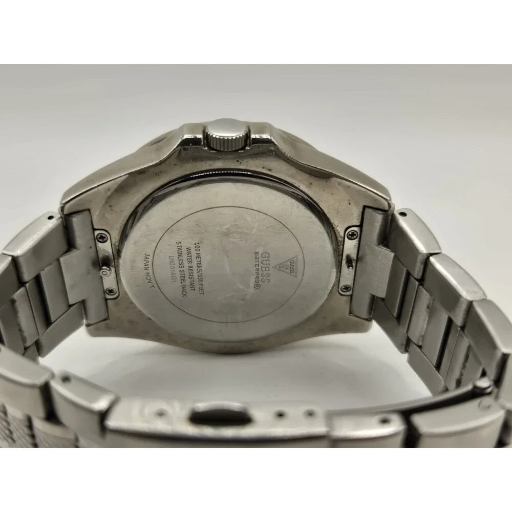GUESS Waterpro stainless steel men's chronograph watch U12505G1. 6.75